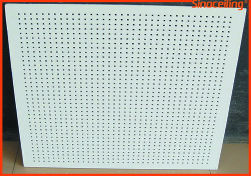 perforated gypsum tile,10mm square hole