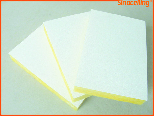 fiberglass ceiling board,bared sides
